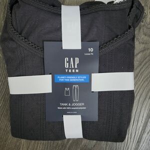 GAP Teen Dark Charcoal Gray Pajama Set